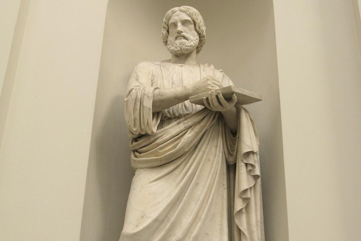 Statue of Luke the Evangelist in the Sepulchral Chapel on Württemberg Hill