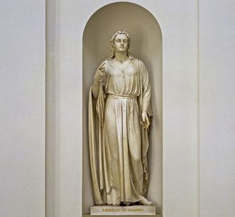 Statue of John the Evangelist in the Sepulchral Chapel on Württemberg Hill