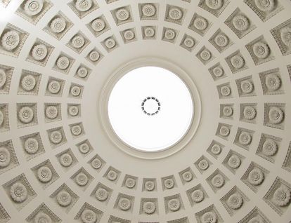 Interior view of the cupola in the Sepulchral Chapel on Württemberg Hill