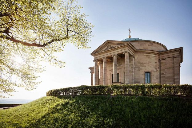 Chapelle funéraire du Wurtemberg, Vue extérieure