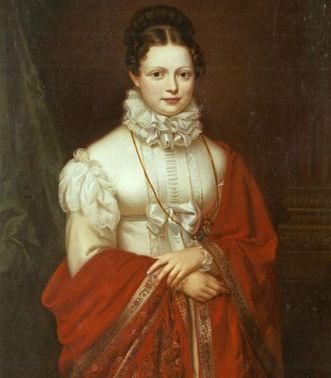 Queen Katharina von Württemberg, painting circa 1816 by Stirnbrand