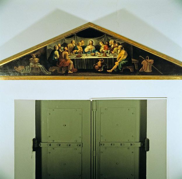 Chapelle funéraire du Wurtemberg, Peinture sur porte